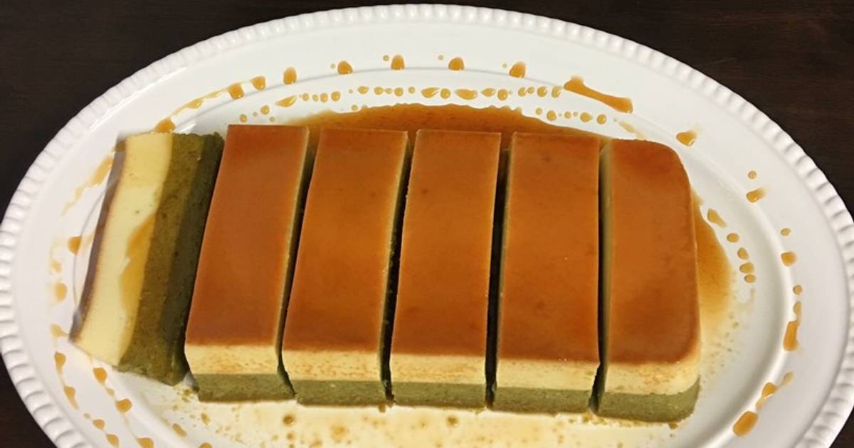 Bánh Flan cheesecake Trà xanh.