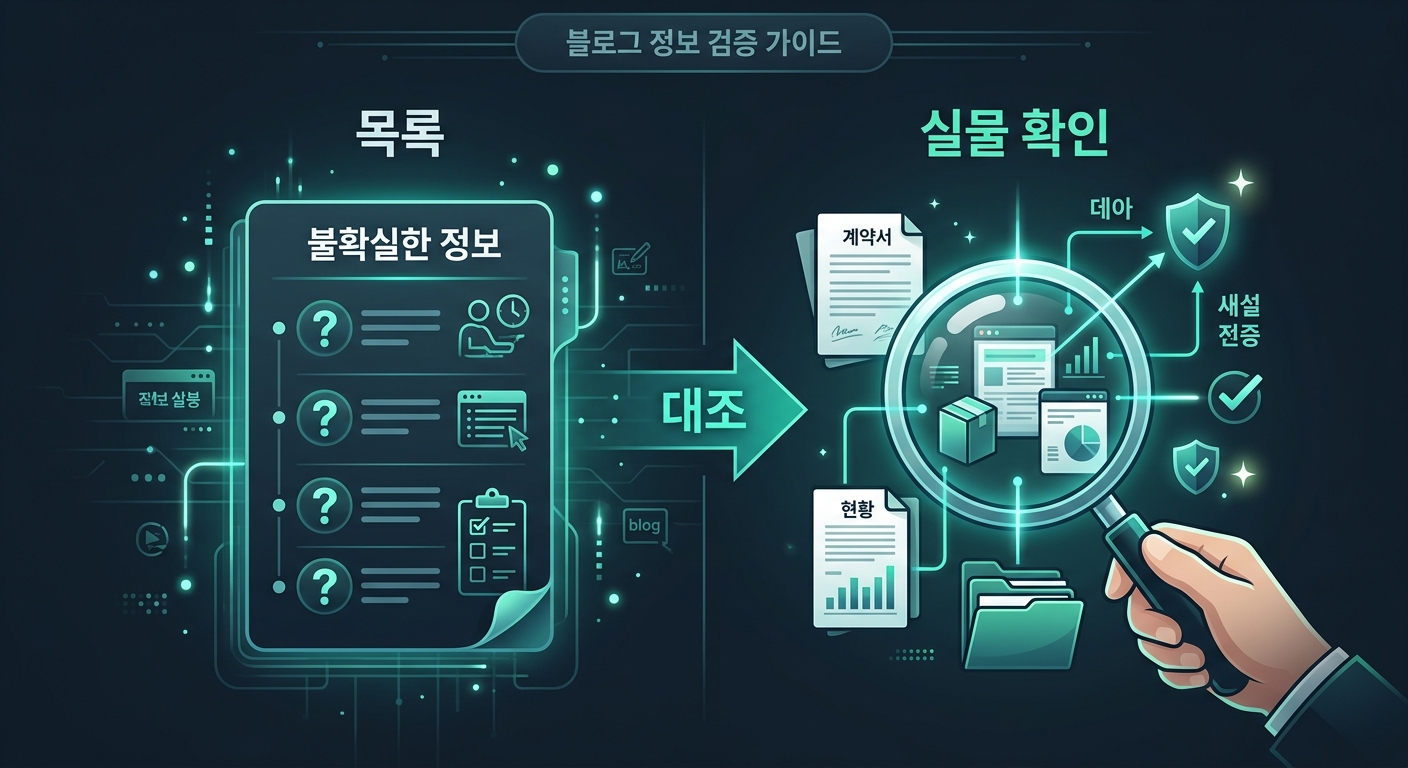 작업 목록의 미완료 항목을 실제 결과물과 대조해서 검증하는 구조를 보여주는 플로차트