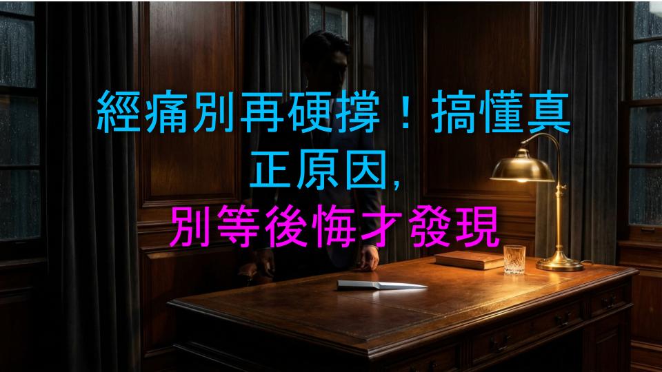 經痛別再硬撐！搞懂真正原因，別等後悔才發現