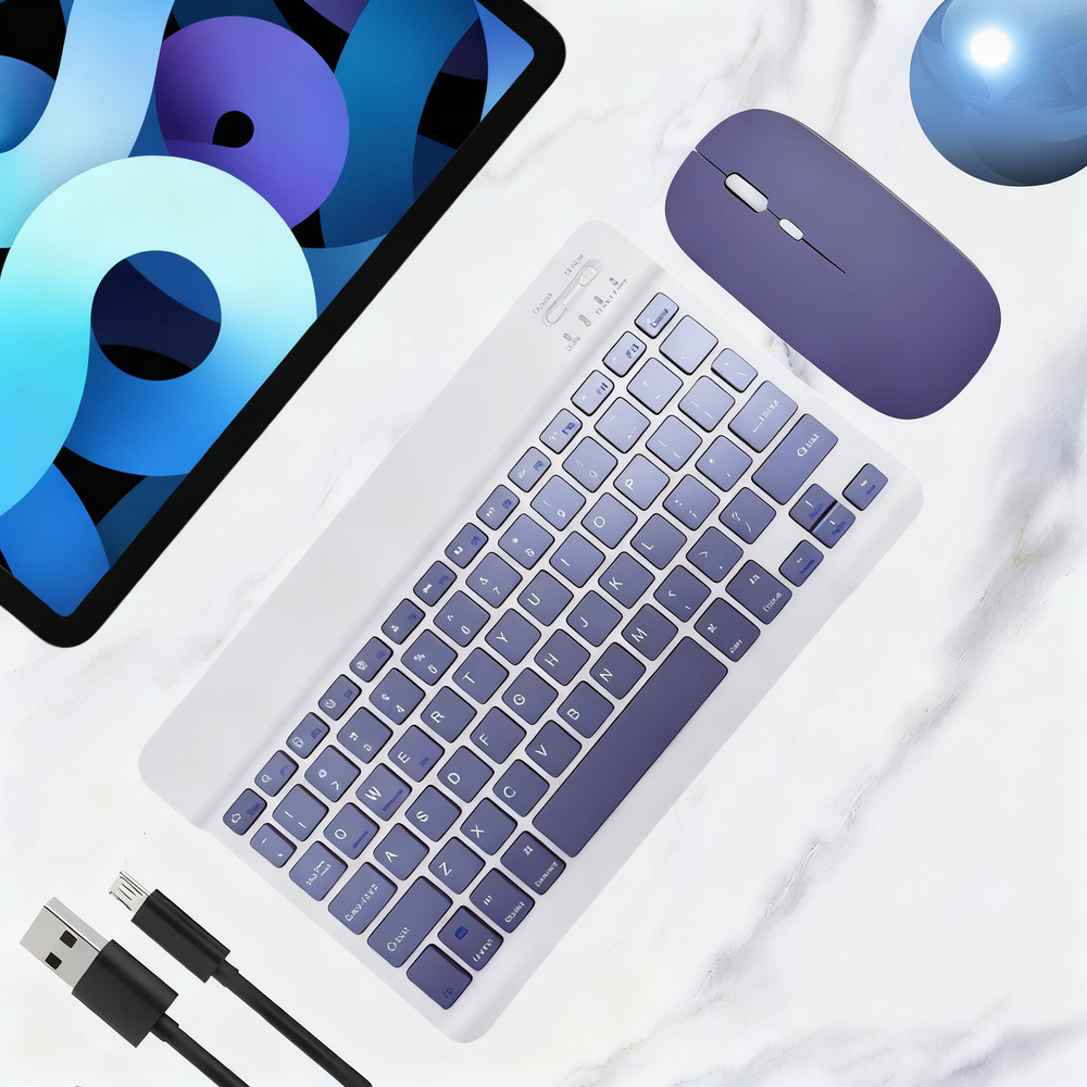 Bluetooth-Tastatur mit Maus für Tablets und Laptops