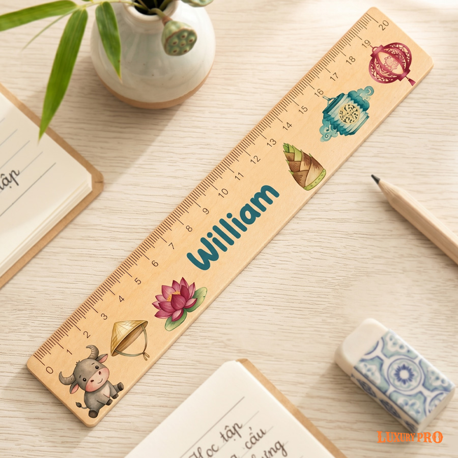 Wooden ruler -20cm