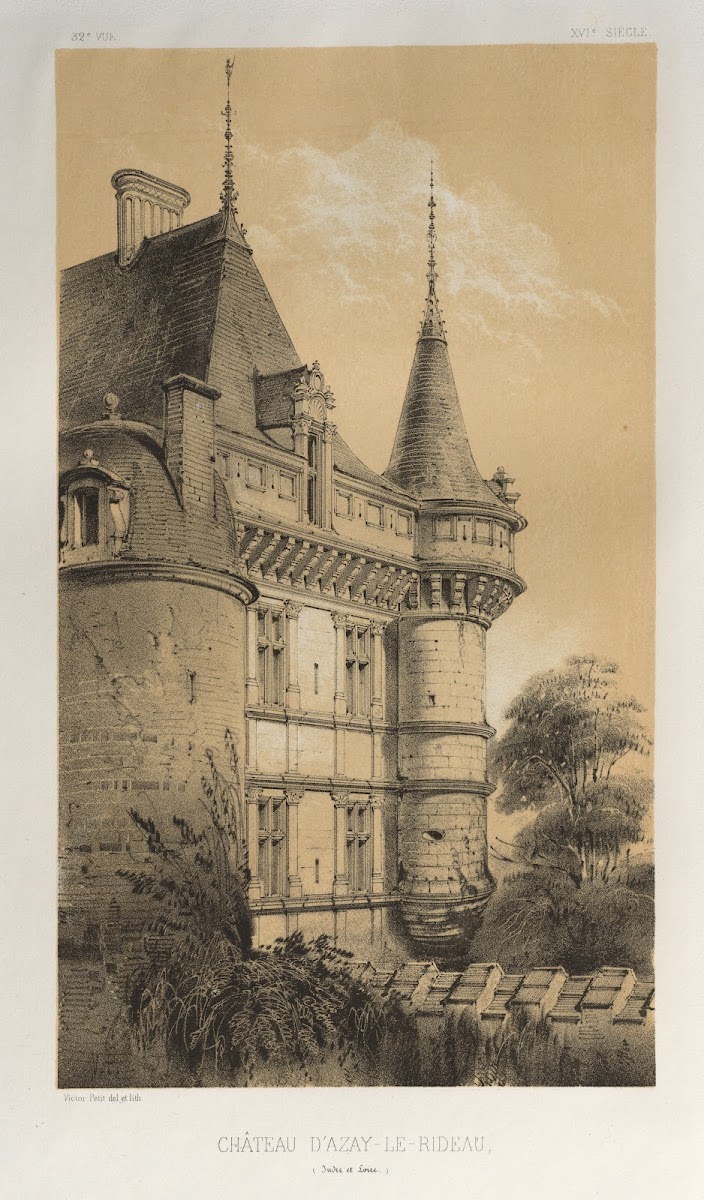 Château DAzay Le Rideau Indre et Loire 1860