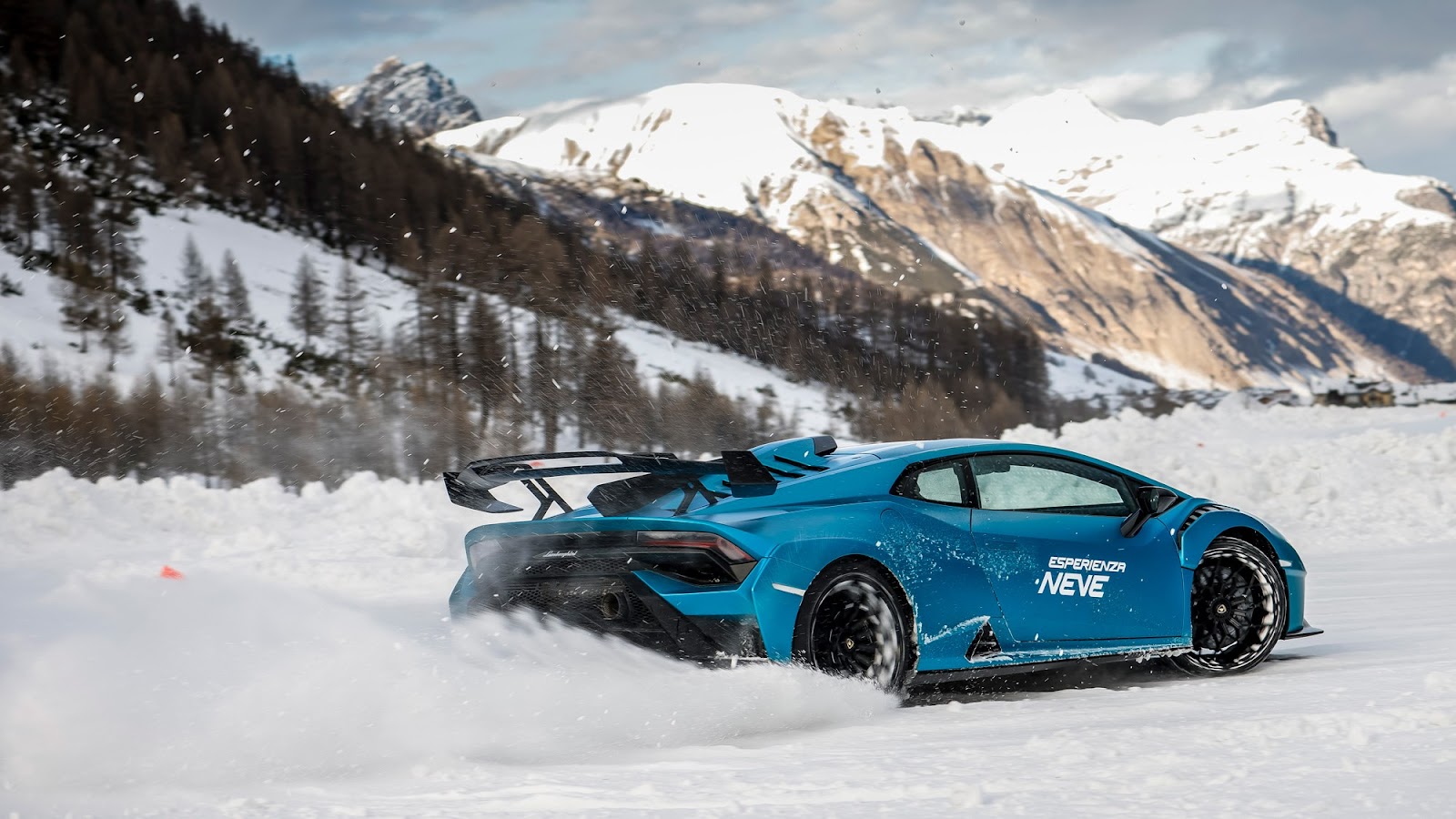 Lamborghini Huracan STO Driving on ice