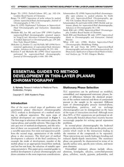 Appendix 2. ESSENTIAL GUIDES TO METHOD DEVELOPMENT IN THIN-LAYER-PLANAR-CHROMATOGRAPHY