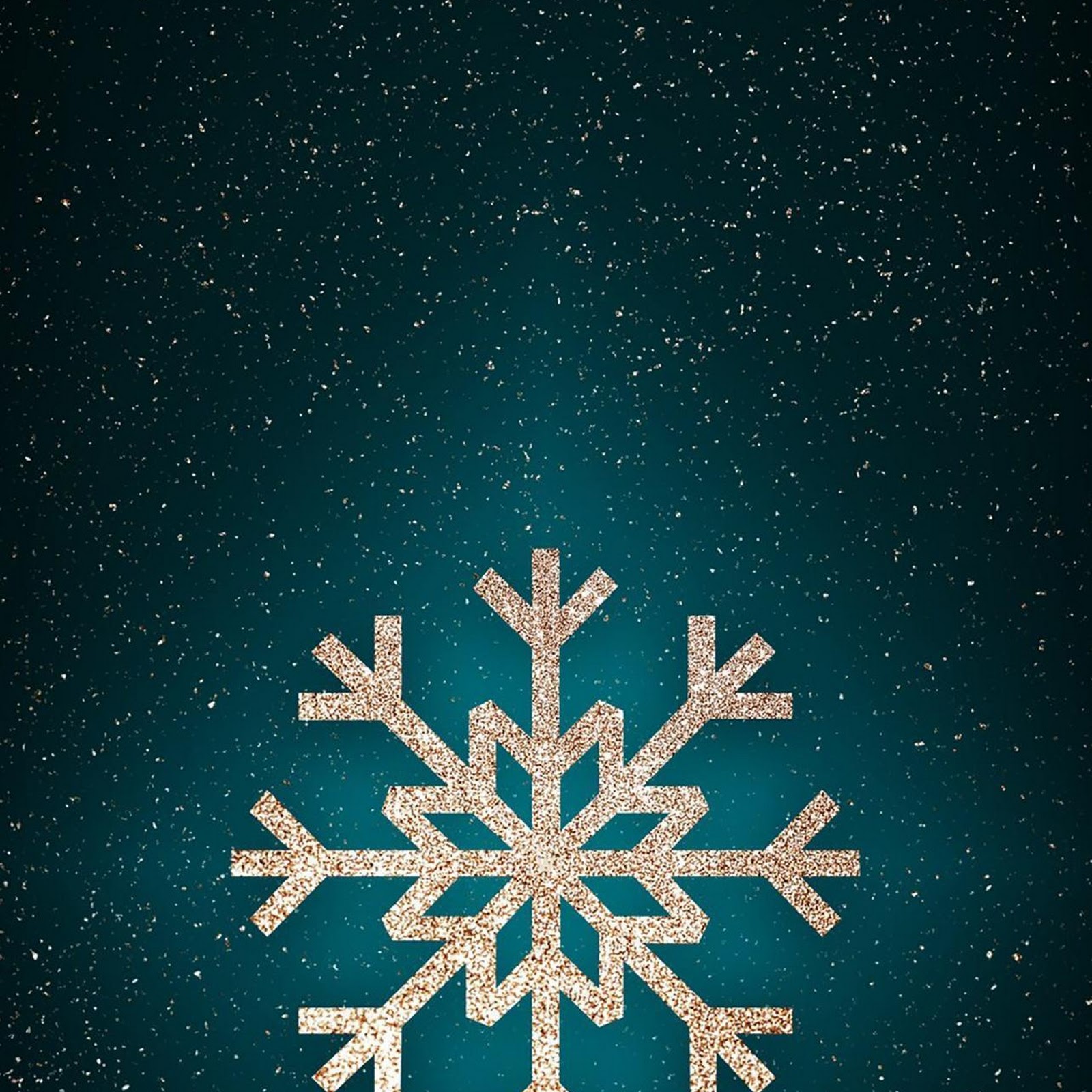 Download Glittering Gold Snowflake Background Full HD iPhone