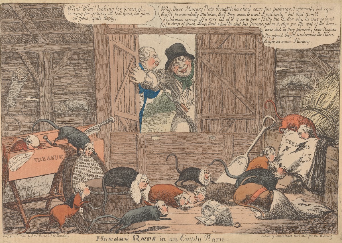 Hungry Rats in an Empty Barn 1806