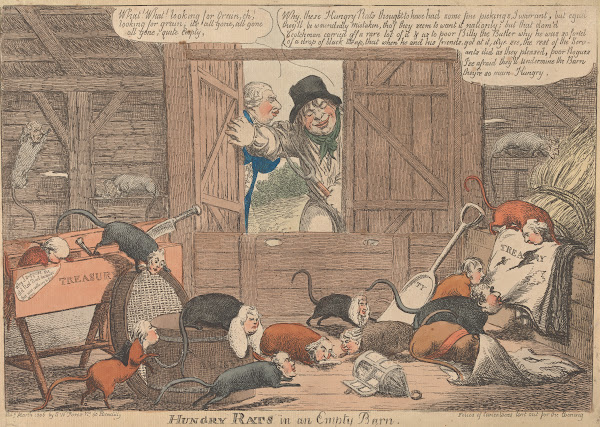 Hungry Rats in an Empty Barn 1806