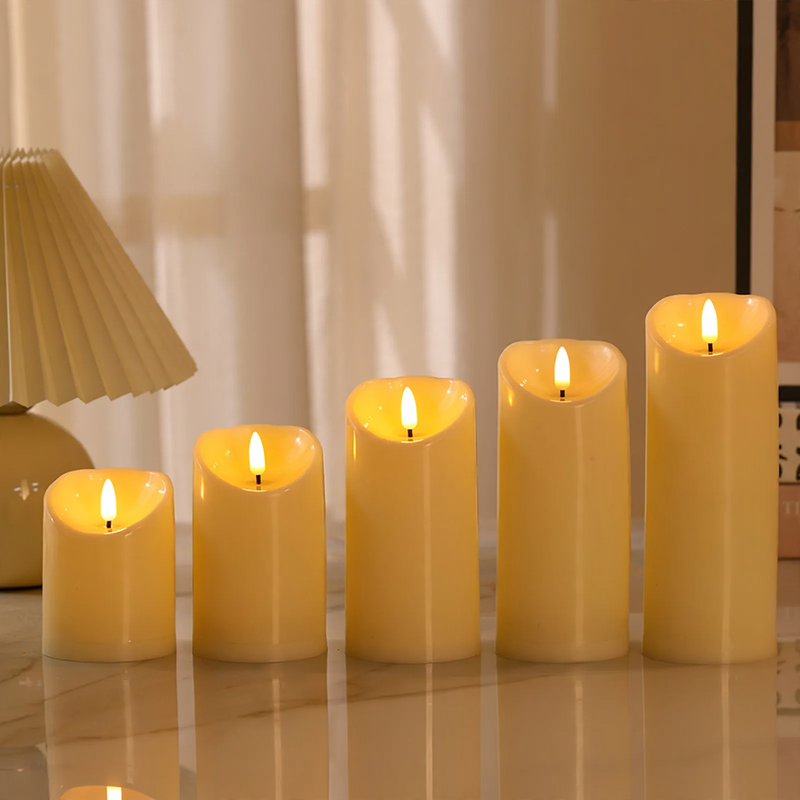 Realistic LED Pillar Candles