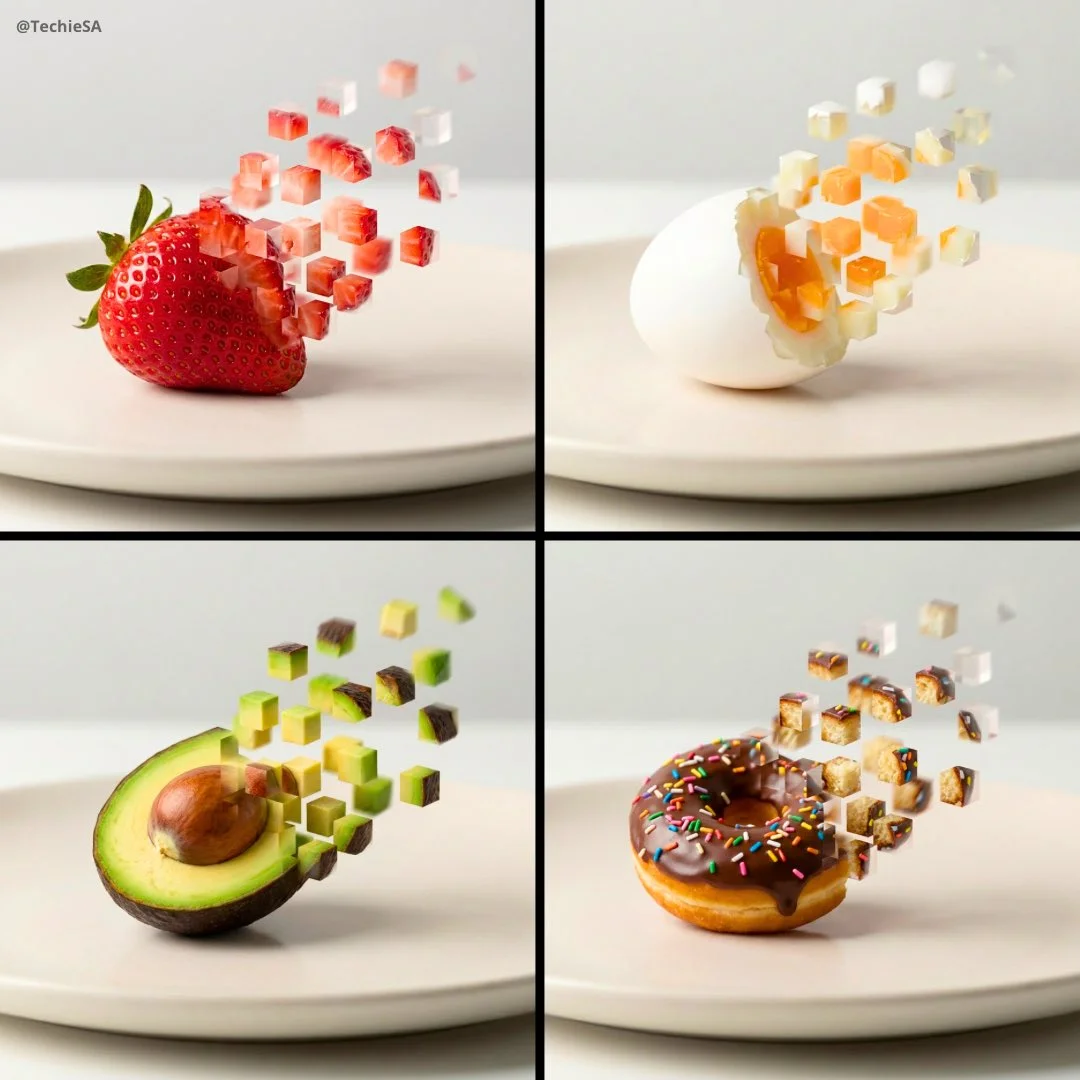 Fotografía minimalista de comida, resolución 1080x1080