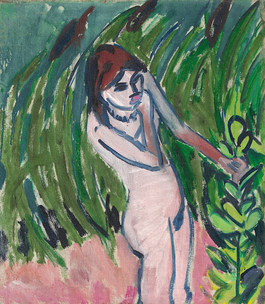 Nacktes Mädchen im Schilf Fränzi 1911