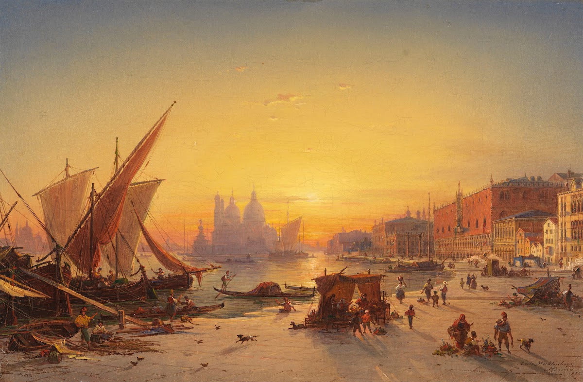 Venedig Im Abendlicht 1854