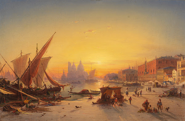 Venedig Im Abendlicht 1854