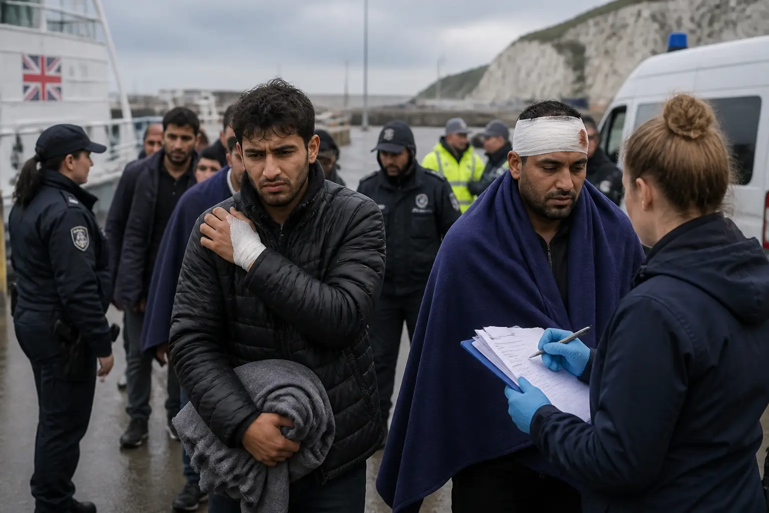 Editorial image for Asylum seekers returned to France report injuries after UK detention