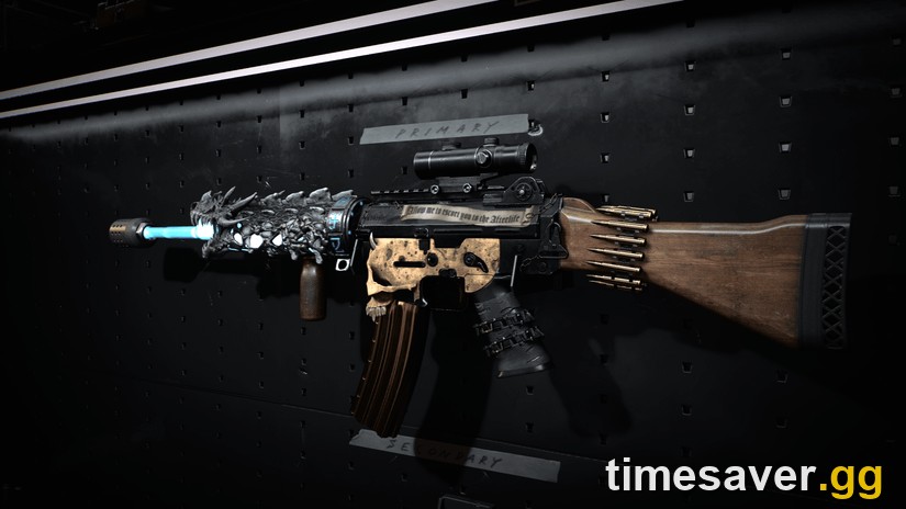 Gunsmith weapon wall showing a customized rifle with attachments — the blueprints that don't carry into MW4