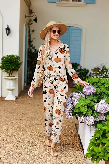 Women’s Pajama Set, Long Sleeve, Printed