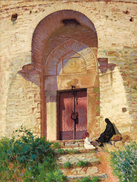 Entrance To The Mosque 1919