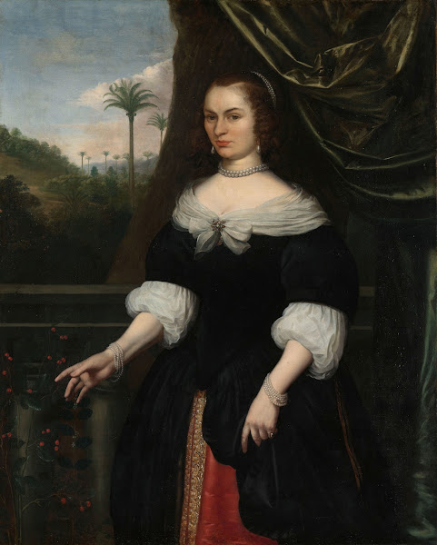 Portrait of Dina Lems Wife of Jan Valckenburgh c 1660
