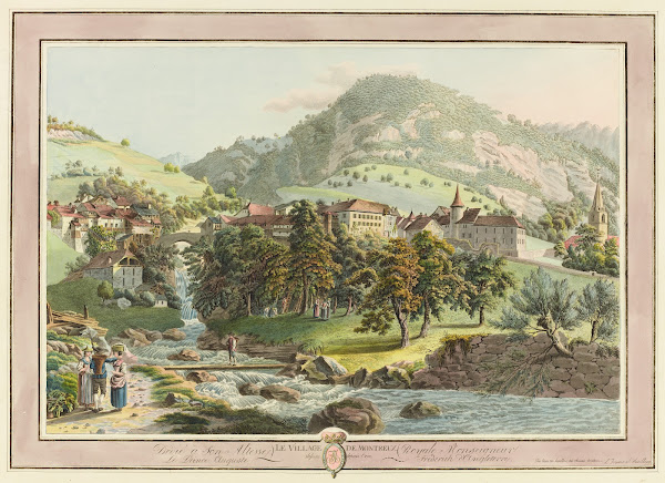 Le Village de Montreux dessine depuis Crin
