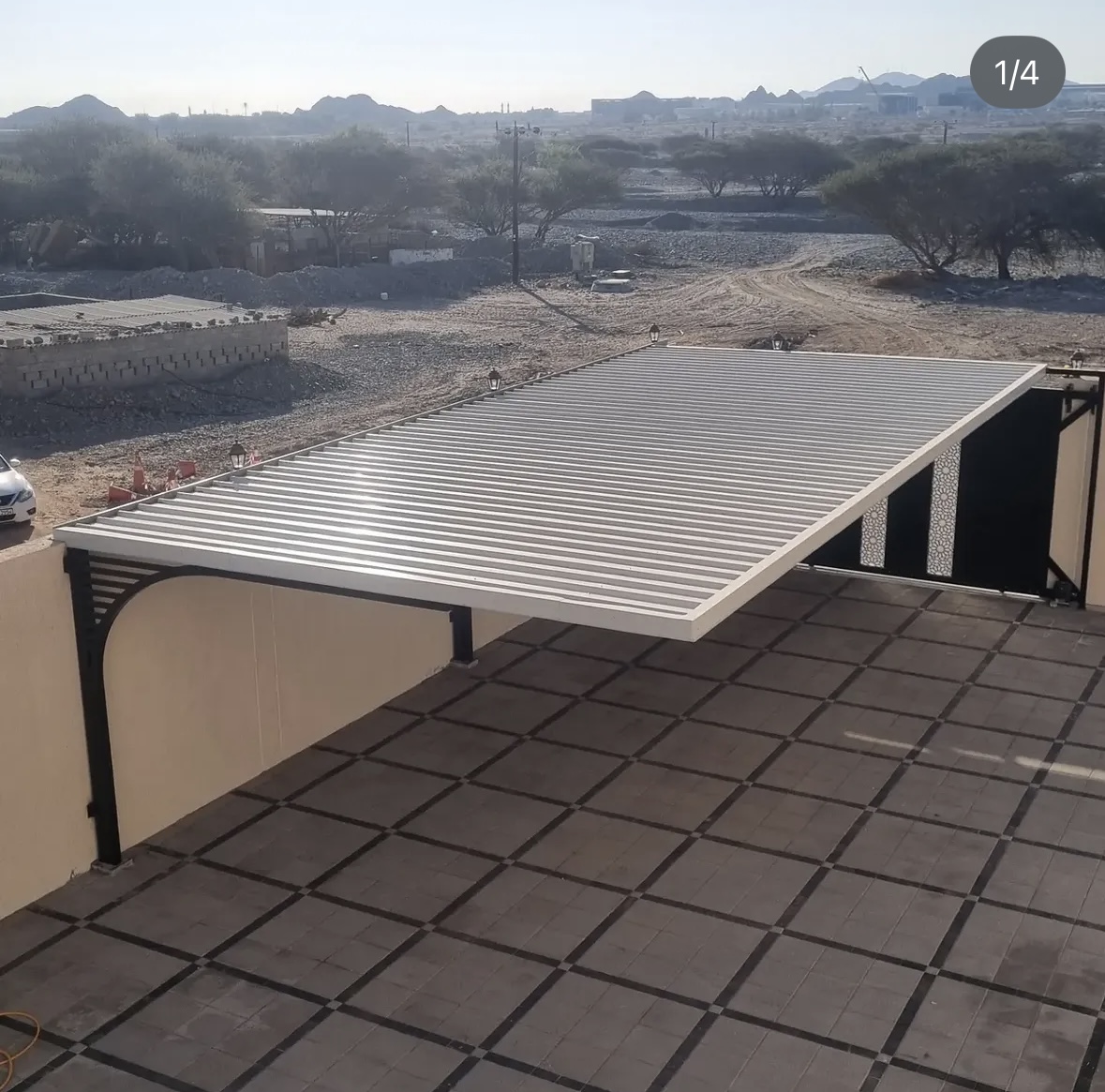 Aluminium shade pergola fabrication Fujairah UAE