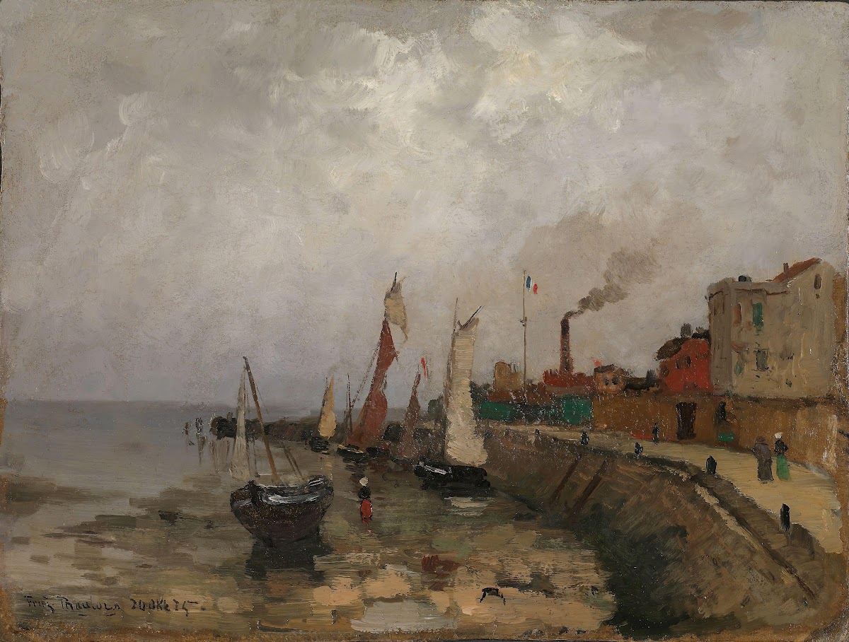 Fransk havn Le Havre 1875