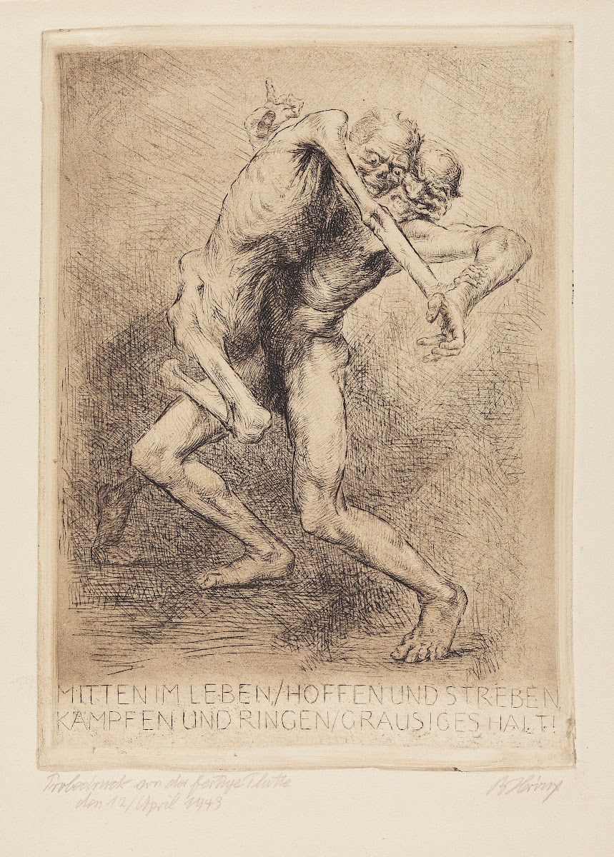 Ein Totentanz Zwölf Stichradierungen und Sinnsprüche 1939 1943