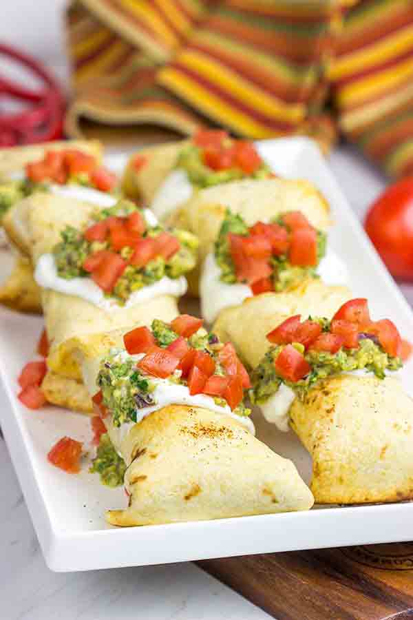 Baked Chicken Chimichangas