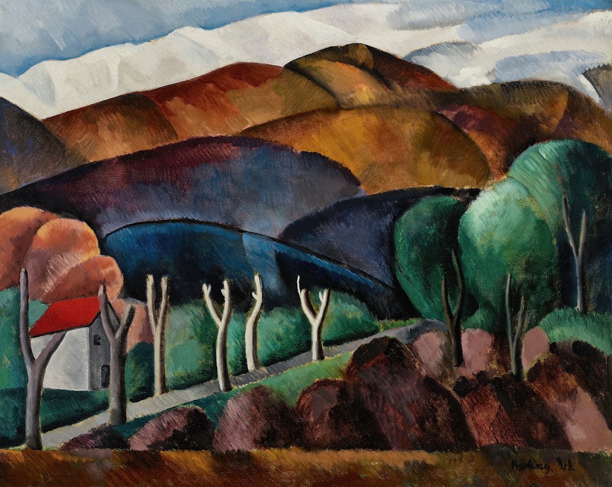Céret vue sur le Canigou 1913