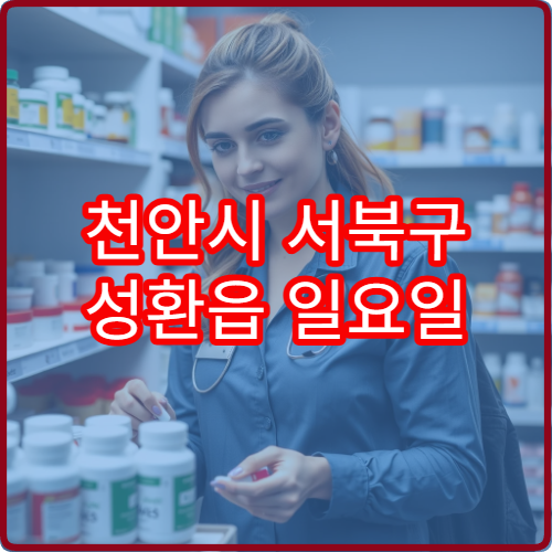 천안시 서북구 성환읍 일요일 영업 당번 약국 위치와 시간 안내