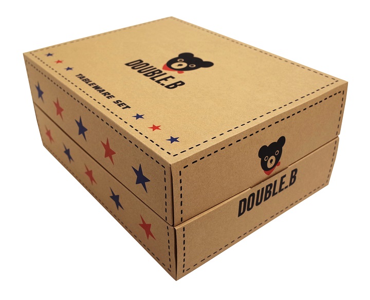 即決です！【ミキハウス】ダブルＢ新品未使用♪テーブルウェアセット 離乳食 食器セット【箱入】mikihouse 出産祝い ベビー 日本製 ギフト