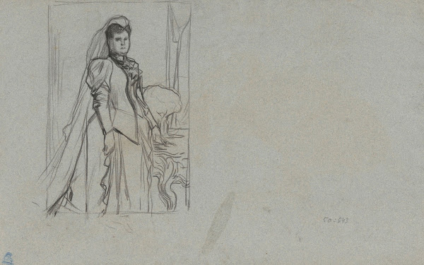Queen Emma in widows dress 19th century