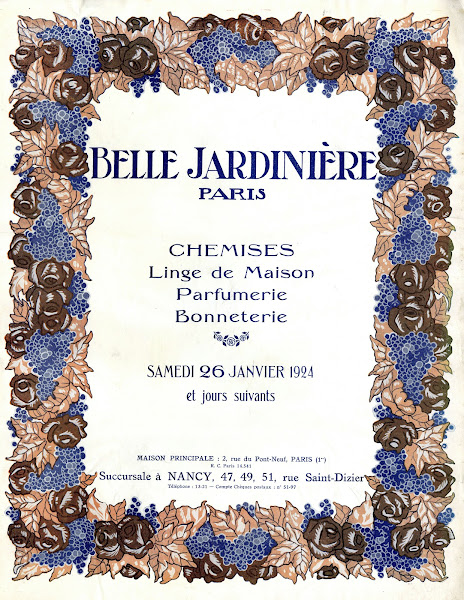 Belle jardinière  Chemises linge de maison parfumerie bonneterie 1924