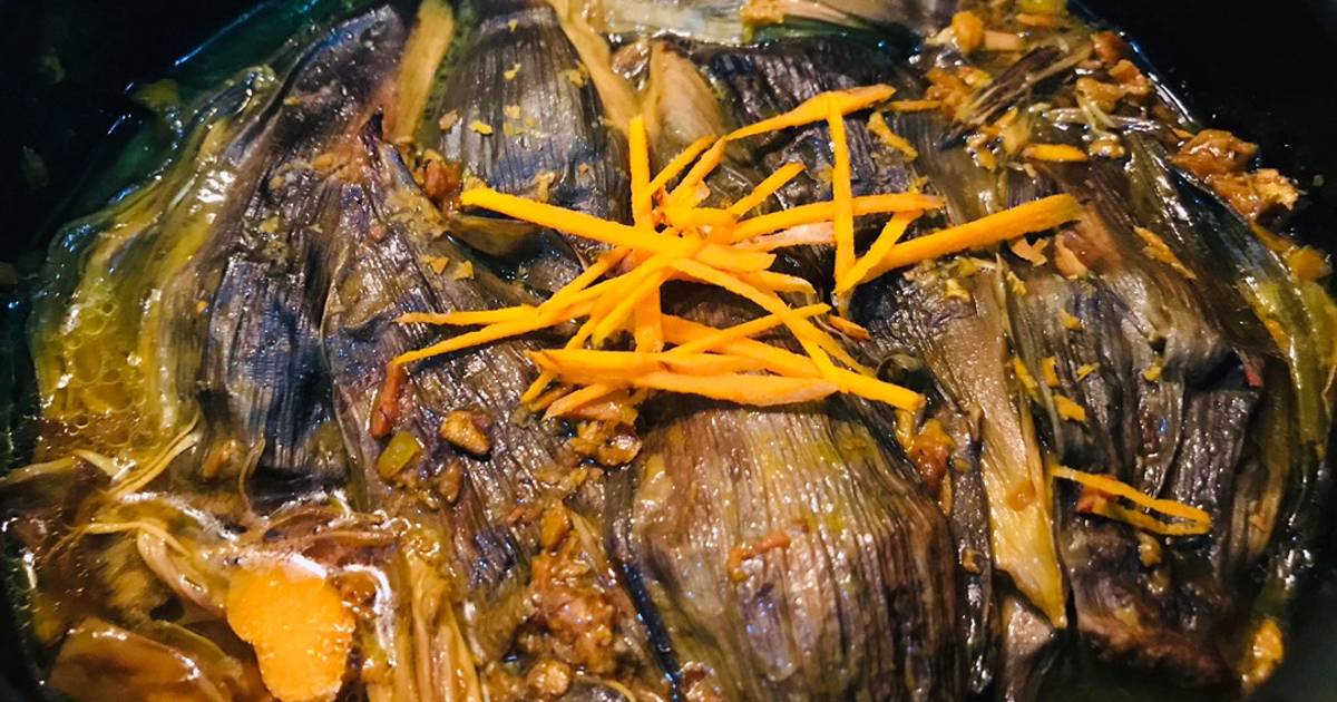 Nõn chuối kho nghệ