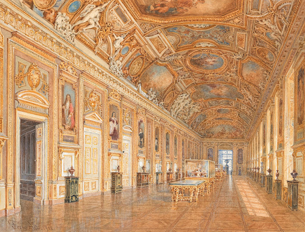 Galerie dApollon in the Louvre Paris 1902