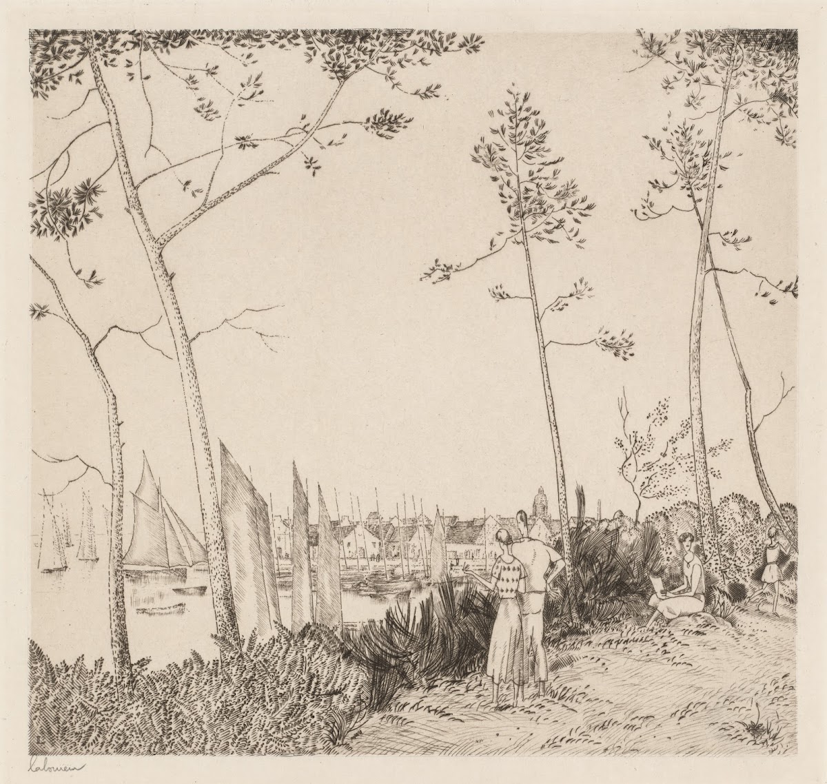 La Promenade sur le Port 1935
