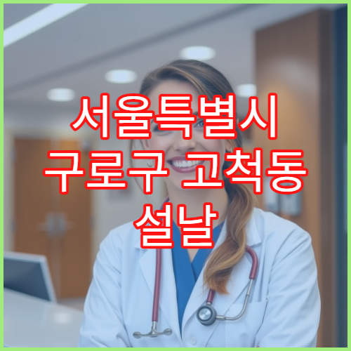 서울특별시 구로구 고척동 설날 명절 내과 연휴 진료 병원 고혈압·소화불량 응급 관리 가능