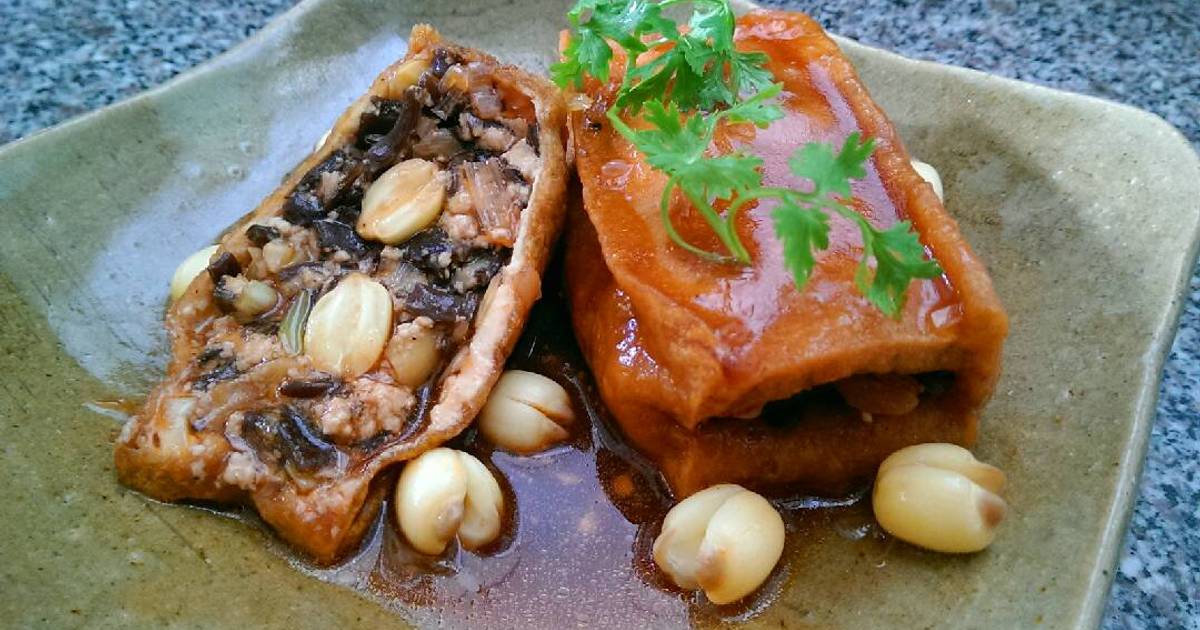 Đậu Hủ Nhồi Hạt Sen Chay
