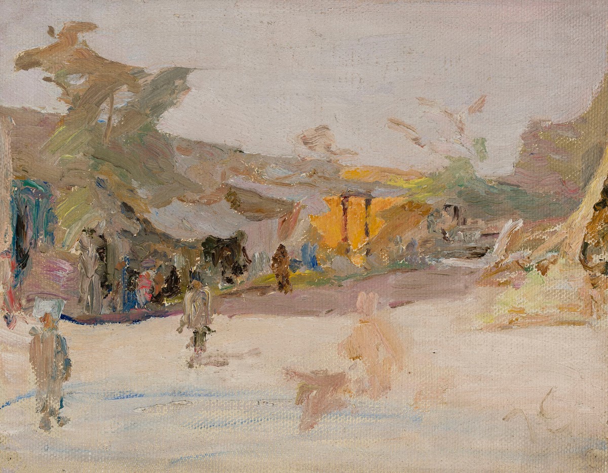 Samarkand  marketplace From the journey to Turkestan 1912