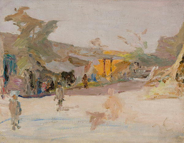 Samarkand  marketplace From the journey to Turkestan 1912