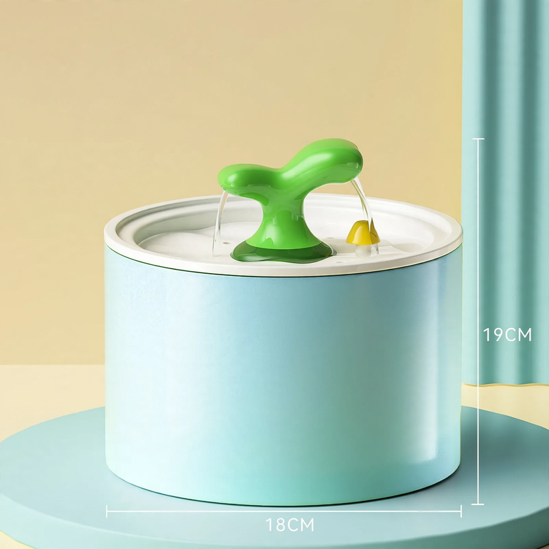 Electric ceramic drinking fountain with filtration and water circulation