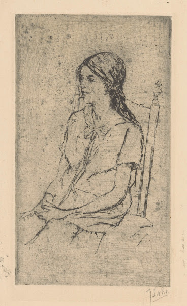Girl on chair 20th century