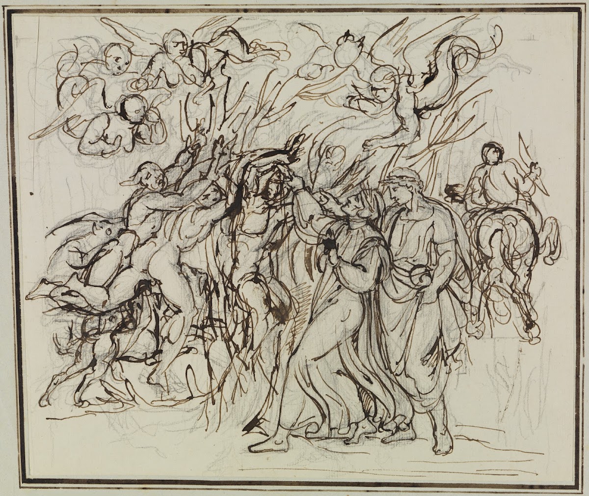 Dante und Virgil im Wald der Selbstmörder Dante Inferno Canto 13 V 31