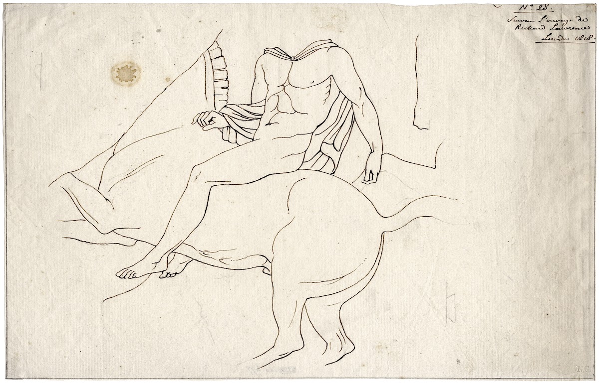 Horseman after the north frieze of the Parthenon