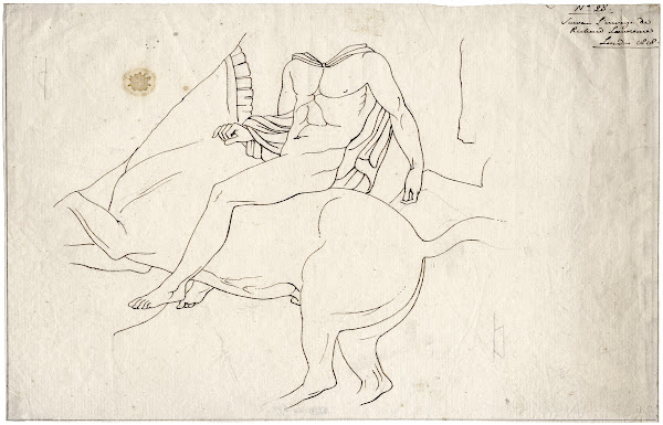 Horseman after the north frieze of the Parthenon