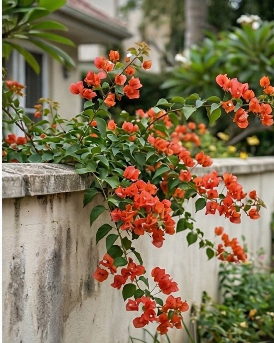 Imported Chilli Orange Bougainvillea Plant — view 4