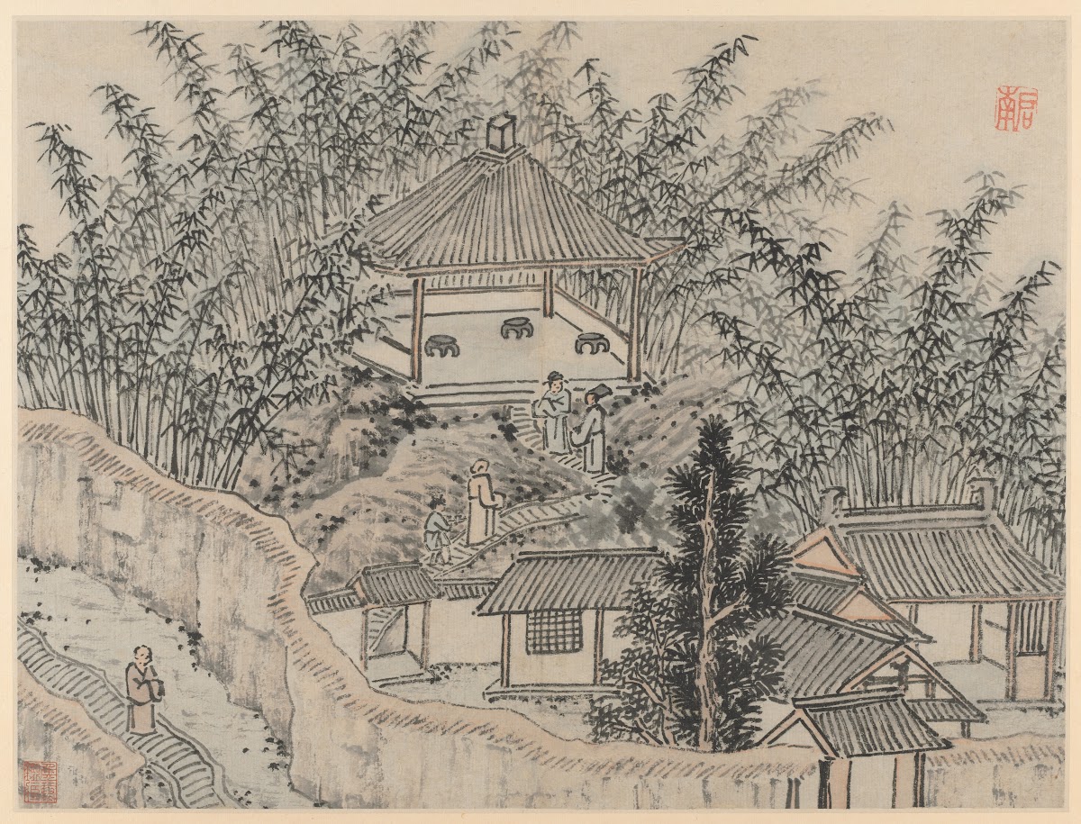 Bamboo Pavilion Tiger Hill from Twelve Views of Tiger Hill Suzhou after 1490