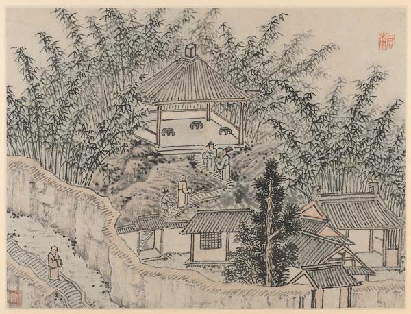 Bamboo Pavilion Tiger Hill from Twelve Views of Tiger Hill Suzhou after 1490