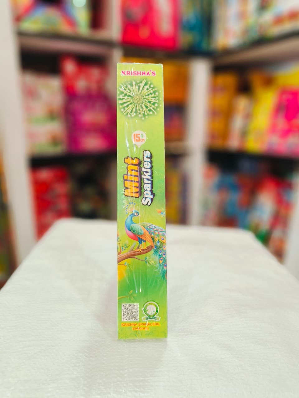 15 CM GREEN SPARKLERS