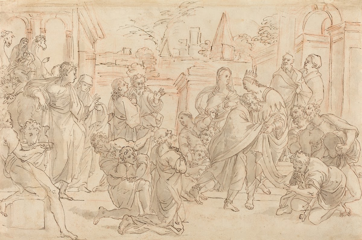 Joseph and His Brother in Egypt verso 17th century