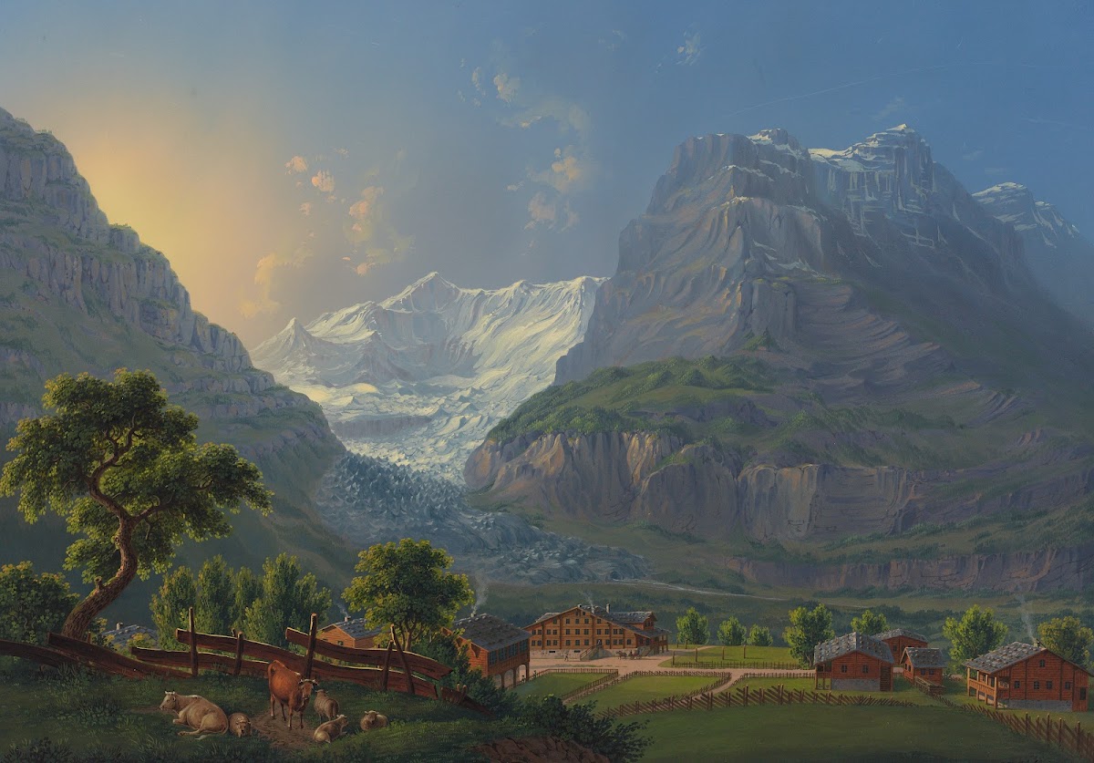 Der Grindelwaldglättscher im Canton Bern