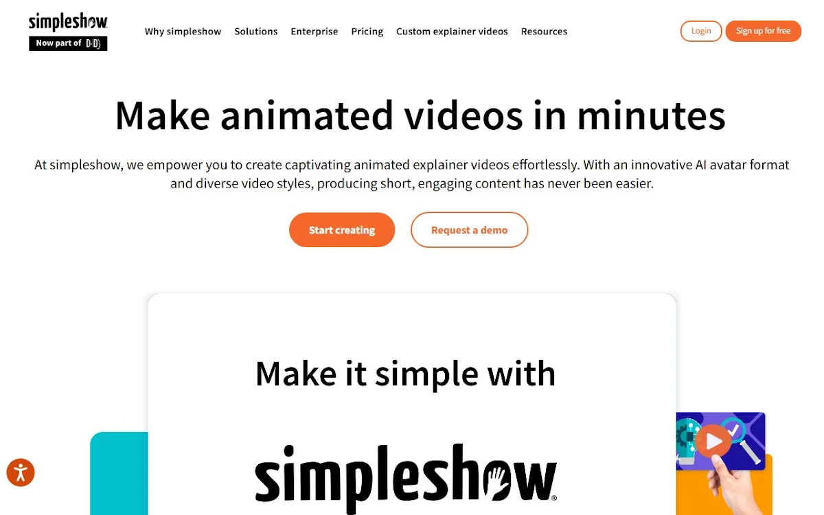 Captura de simpleshow video maker